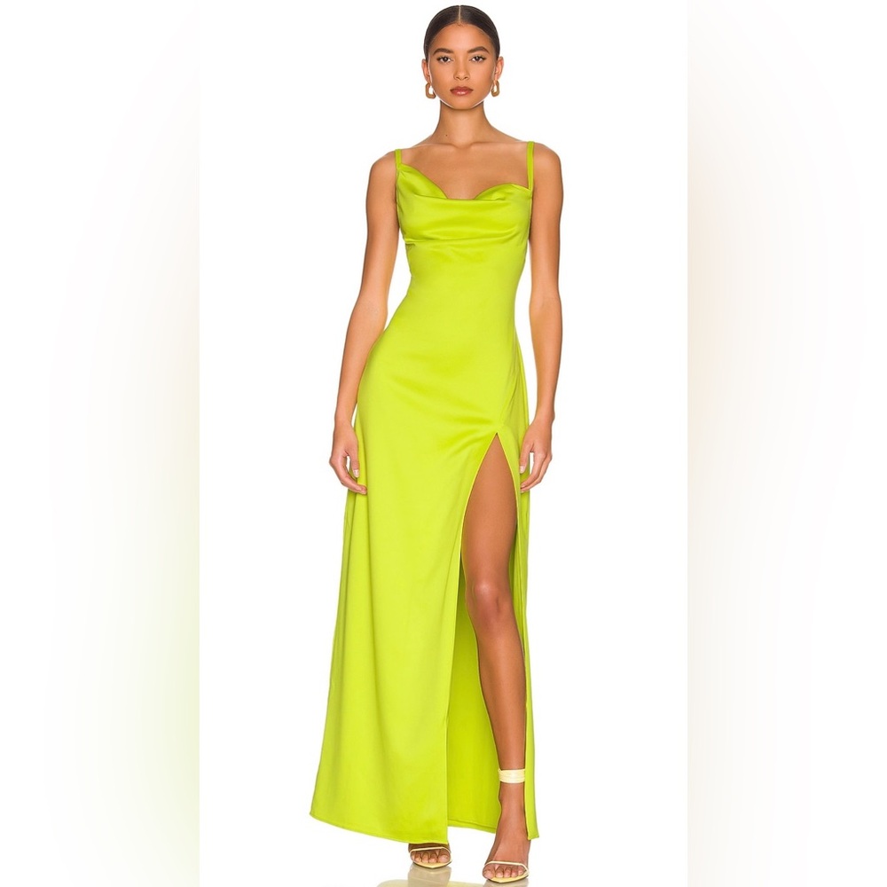 Reyna Maxi Dress in Lime Green